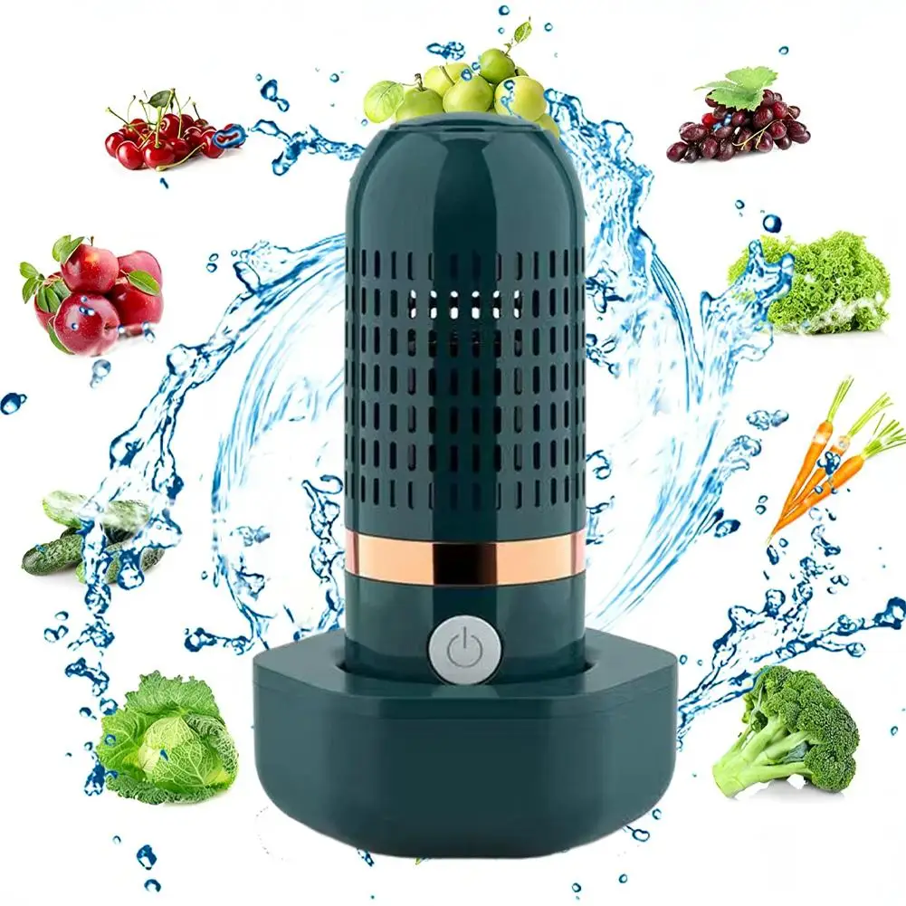 New Fruits Vegetables Washing Machine Capsule Shape Wireless Food Purifier Household Pesticide Disinfection Sterilizer Home Tool