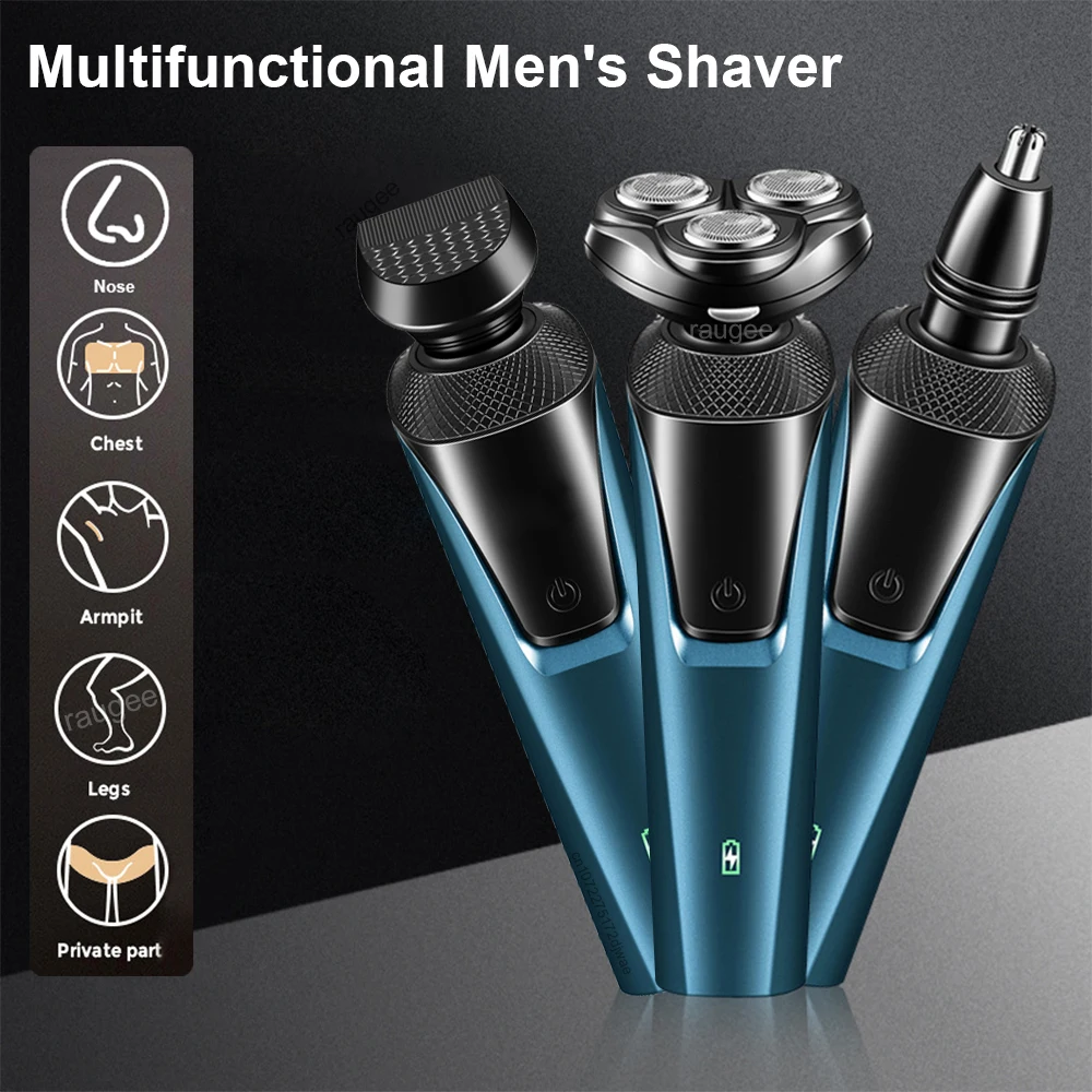 Electric Shaver for Men Portable Men's Electric Razor Beard Trimmer Electric Shaving Machine USB Rechargeable Body Hair Trimmer