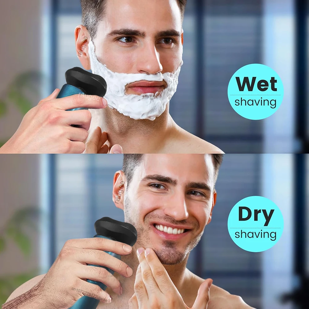 Electric Shaver for Men Portable Men's Electric Razor Beard Trimmer Electric Shaving Machine USB Rechargeable Body Hair Trimmer
