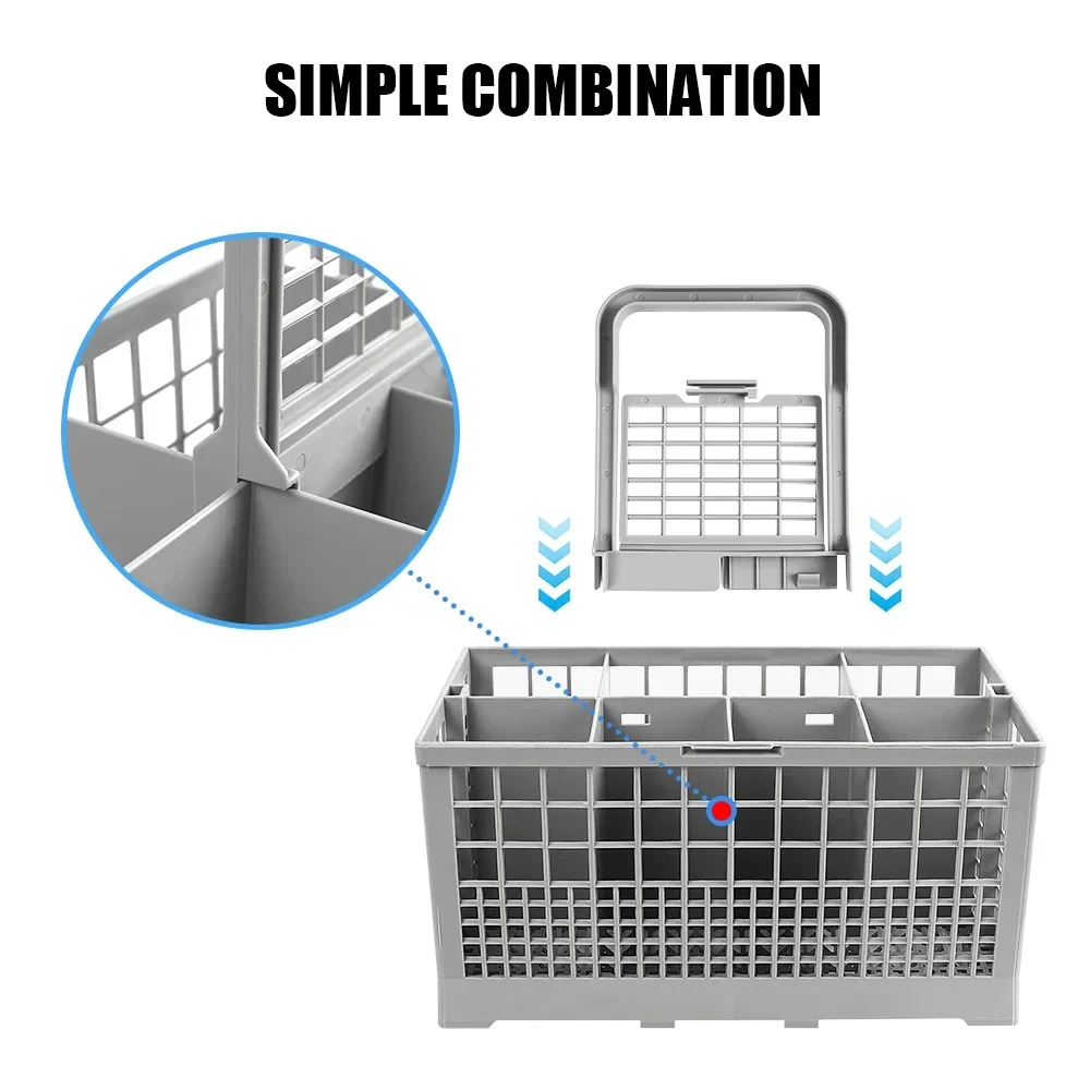 Dishwasher Cutlery Basket For Bosch Siemens AEG Kenmore Whirlpool Maytag Kitchenaid Neff GE Samsung Hotpoint Indesit Ariston