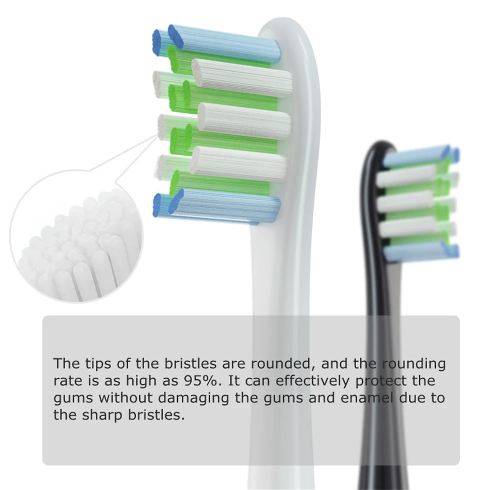 16Pcs For Oclean Electric Toothbrush Brush Heads For Oclean X Pro Elite Flow Z1 X10 E1 Air 2 All Series Smart Accessories