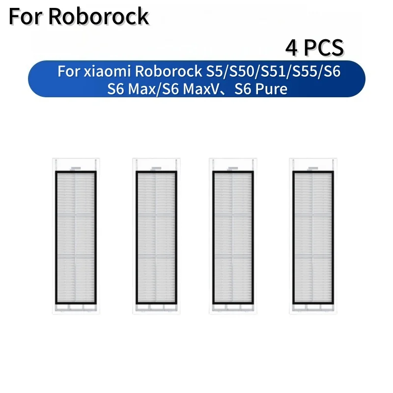 HEPA Filter For Xiaimi Roborock S5 S50 S51 S55 S6 S5 Max S6 MaxV S6 Pure Replacement Filter for Robot Vacuum