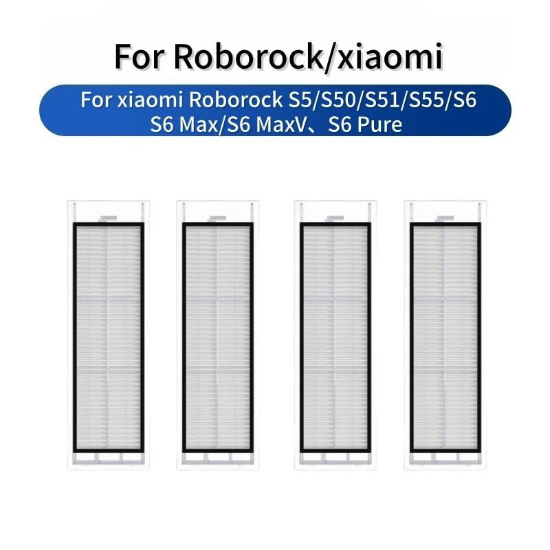 HEPA Filter For Xiaimi Roborock S5 S50 S51 S55 S6 S5 Max S6 MaxV S6 Pure Replacement Filter for Robot Vacuum