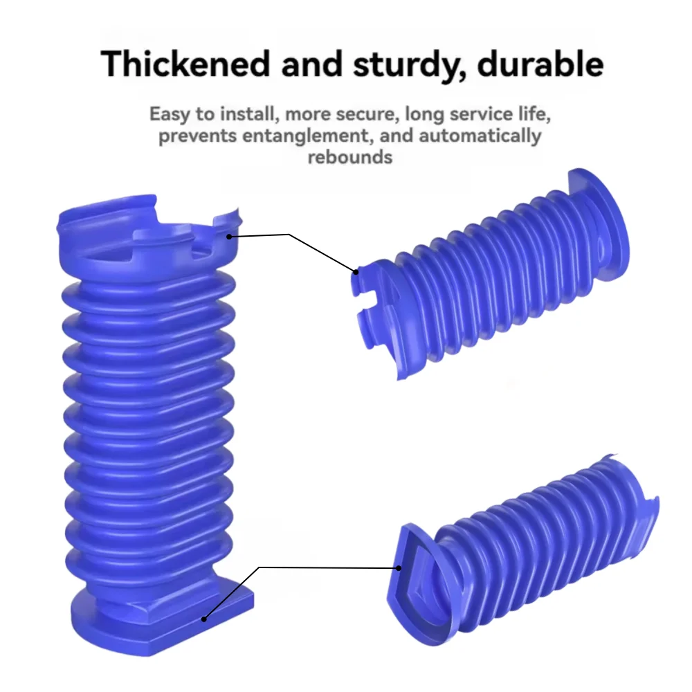 Suitable for Dyson V8 Slim V10 Slim V12 Slim V15 Slim SV18 SV20 Vacuum Cleaner Suction Head Roller Blue Hose (with Tools)