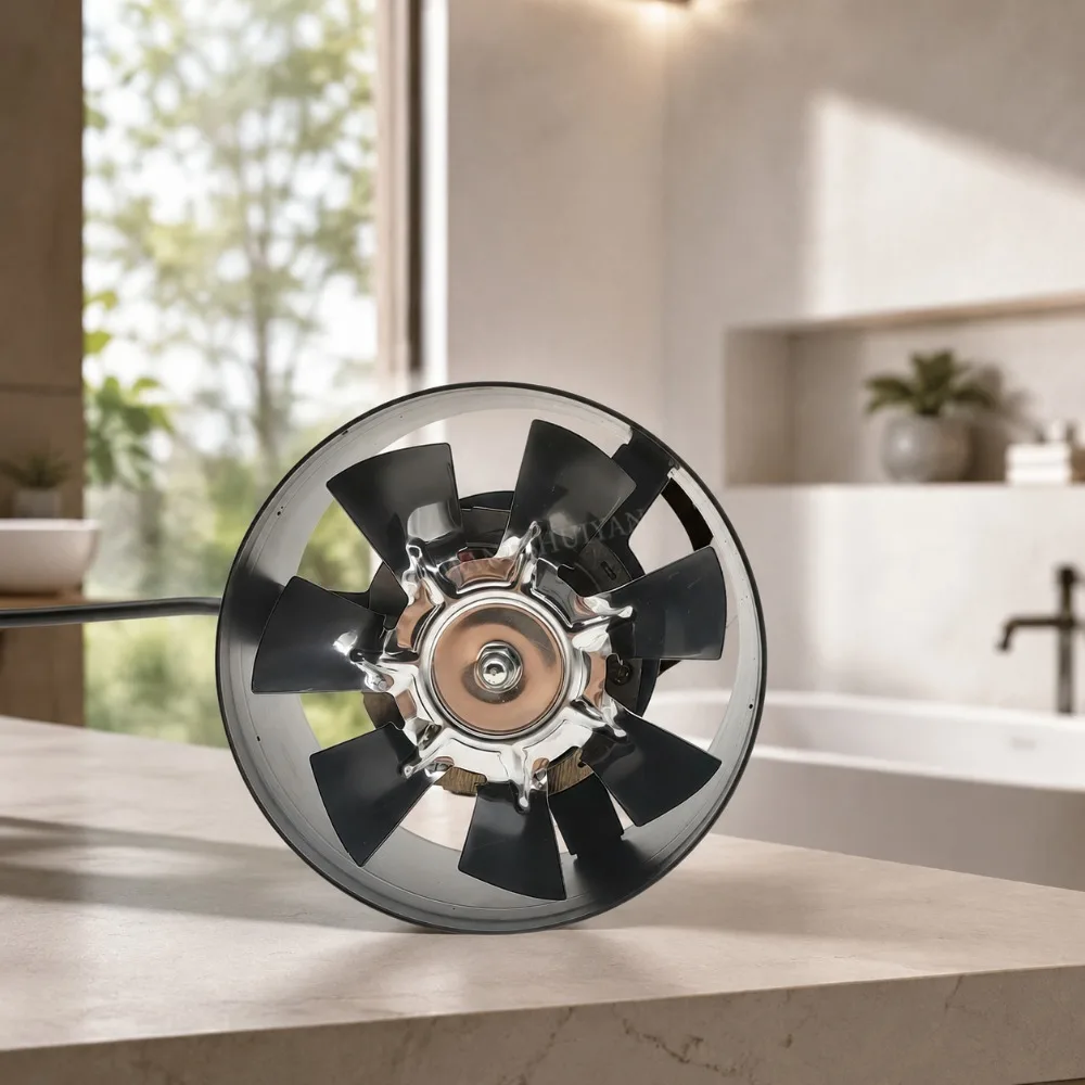4''6''8'' Pipe Kitchen Toilet Exhaust Fan Louver Exhaust Fan Air Ventilation Ceiling Booster Blower Metal Exhaust Fan
