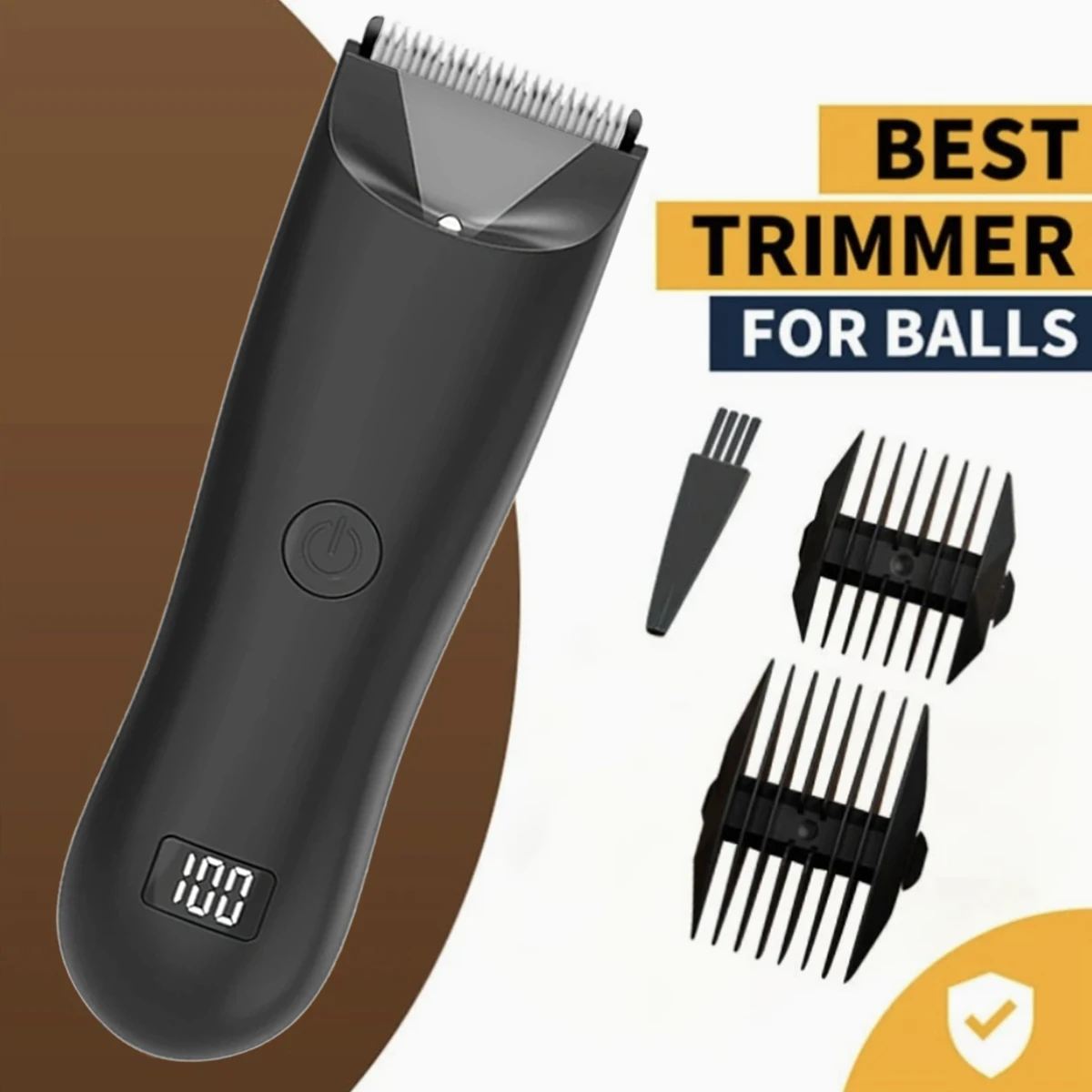 2026 Men's Body Trimmer, Electric Razor, Pubic and Underarm Hair Private Hair Trimmer, Ceramic Blade Men's Grooming Kit