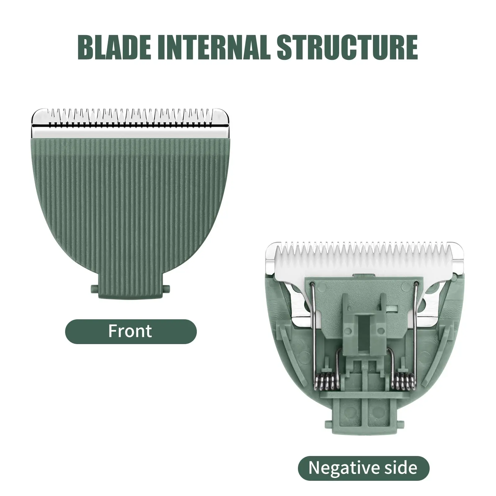 3pcs Replacement Blades for Body Hair Trimmer Men Depilators Blade Compatible with Meridian Trimmer &Meridian Trimmer Plus