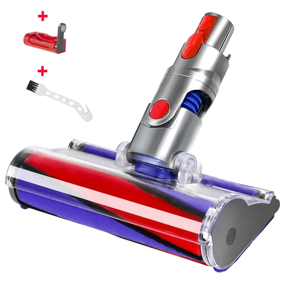 For Dyson V8 V7 V11 V10 V15 Vacuum Cleaner Soft Roller Brush Replacement Part, Motorized Floor Brush Head For Hard Wood Floor