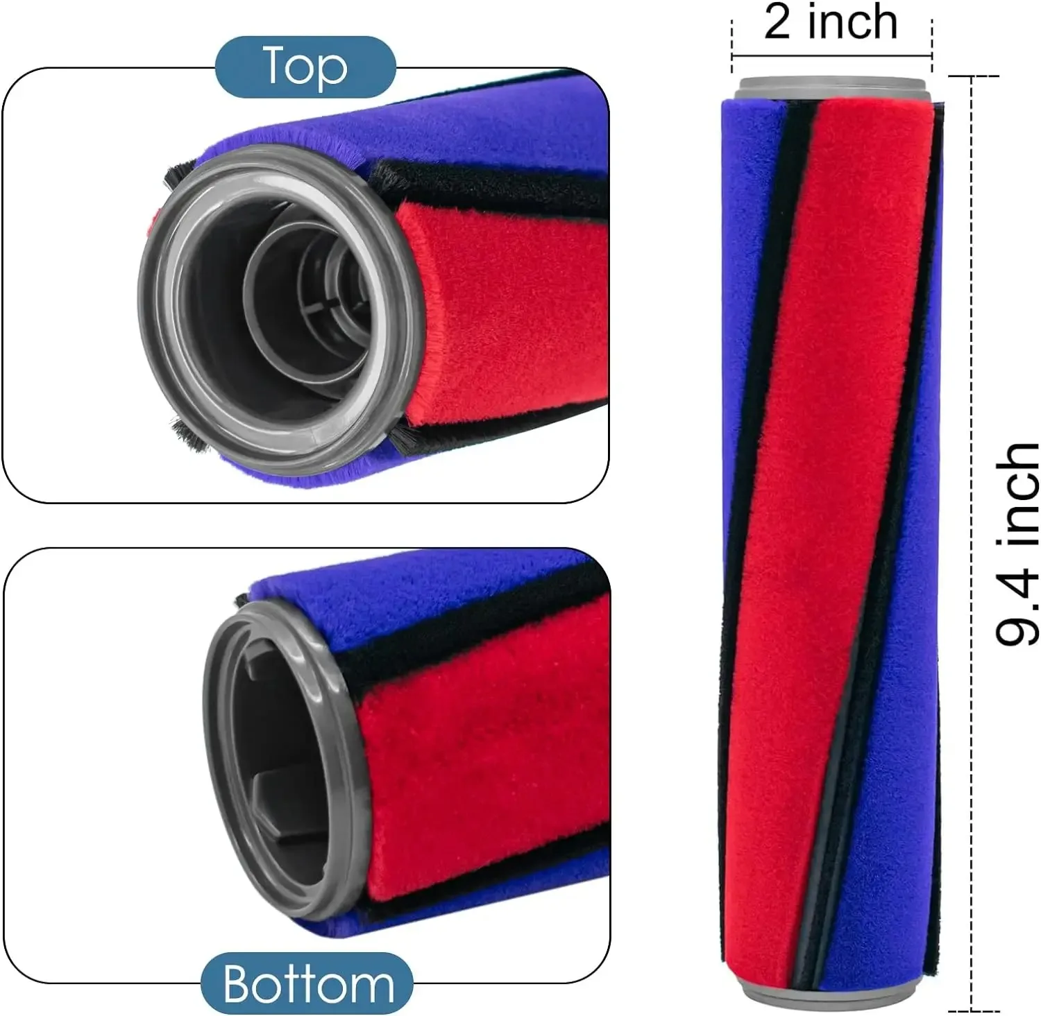 For Dyson V8 V7 V11 V10 V15 Vacuum Cleaner Soft Roller Brush Replacement Part, Motorized Floor Brush Head For Hard Wood Floor