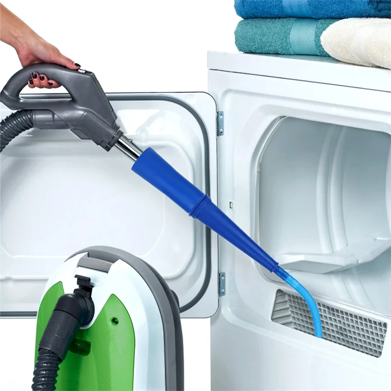 【Happy】1Set Dryer Vent Cleaning Kit Vacuum Accessory Flexible Dryer Lint Remover Flexible Dryer Lint Brush For Washing And Dryer