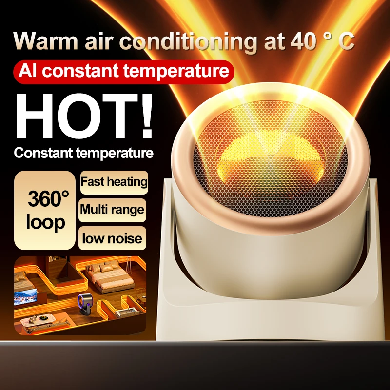 Desktop Heater Dormitory Mini Quick Heating Silent Energy Efficient Household Hot Air Blower Appliances Room Warmer For Office 