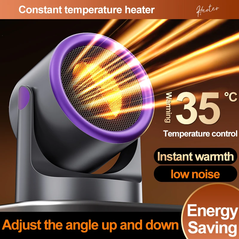 Desktop Heater Dormitory Mini Quick Heating Silent Energy Efficient Household Hot Air Blower Appliances Room Warmer For Office 