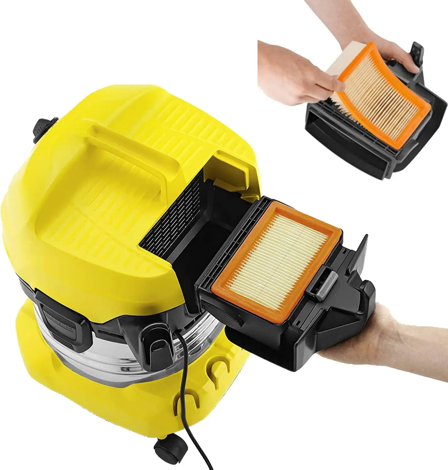 For Karcher NT25, NT35, NT361, NT45, NT55, NT611 HEPA Filter Substitute Parts Vacuum Cleaner Accessories Washable Hepa Filter