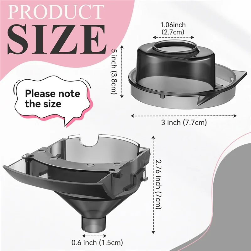 A78E-Replacement Funnel Cover For Baby Brezza Replacement Parts- Baby Formula Dispenser Accessory Kit