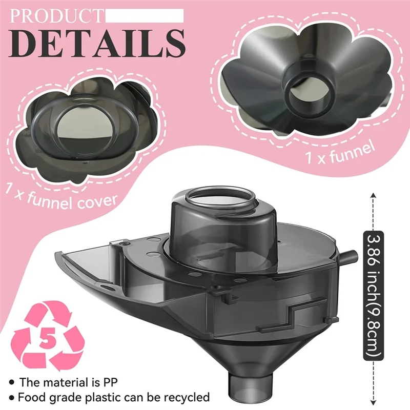 A78E-Replacement Funnel Cover For Baby Brezza Replacement Parts- Baby Formula Dispenser Accessory Kit