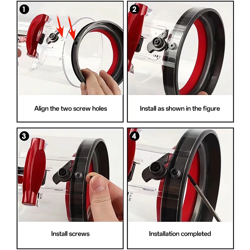 Top Fixed Sealing Ring for Dyson V10 V11 V12 V15 SV14 SV15 SV22 Vacuum Cleaner Dust Bucket Replacement Parts