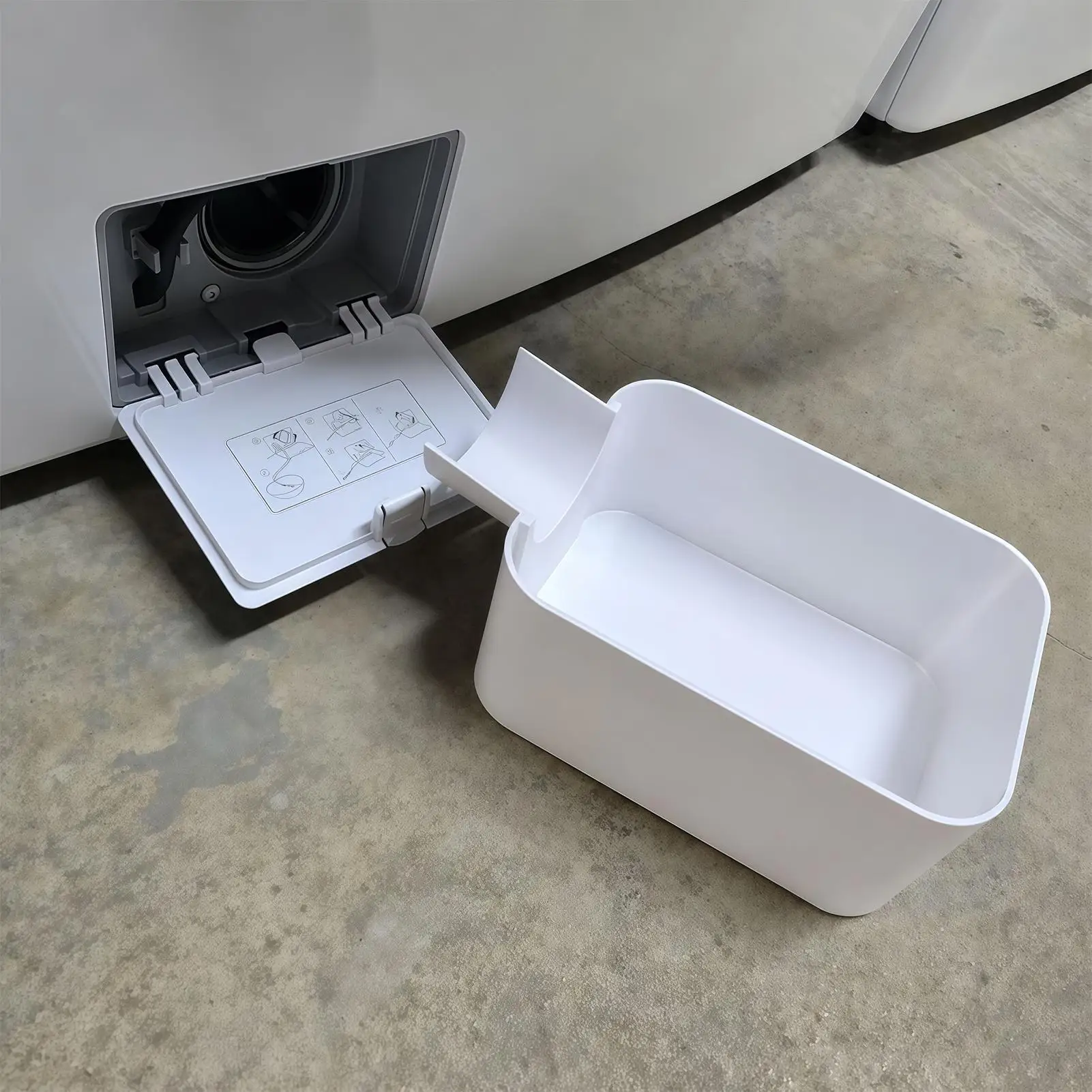 1pc Washing Machine Drain Tray Water Catcher Basin Front Load Washer Pump Filter Drip Pan Cleaning Tool For LG Samsung
