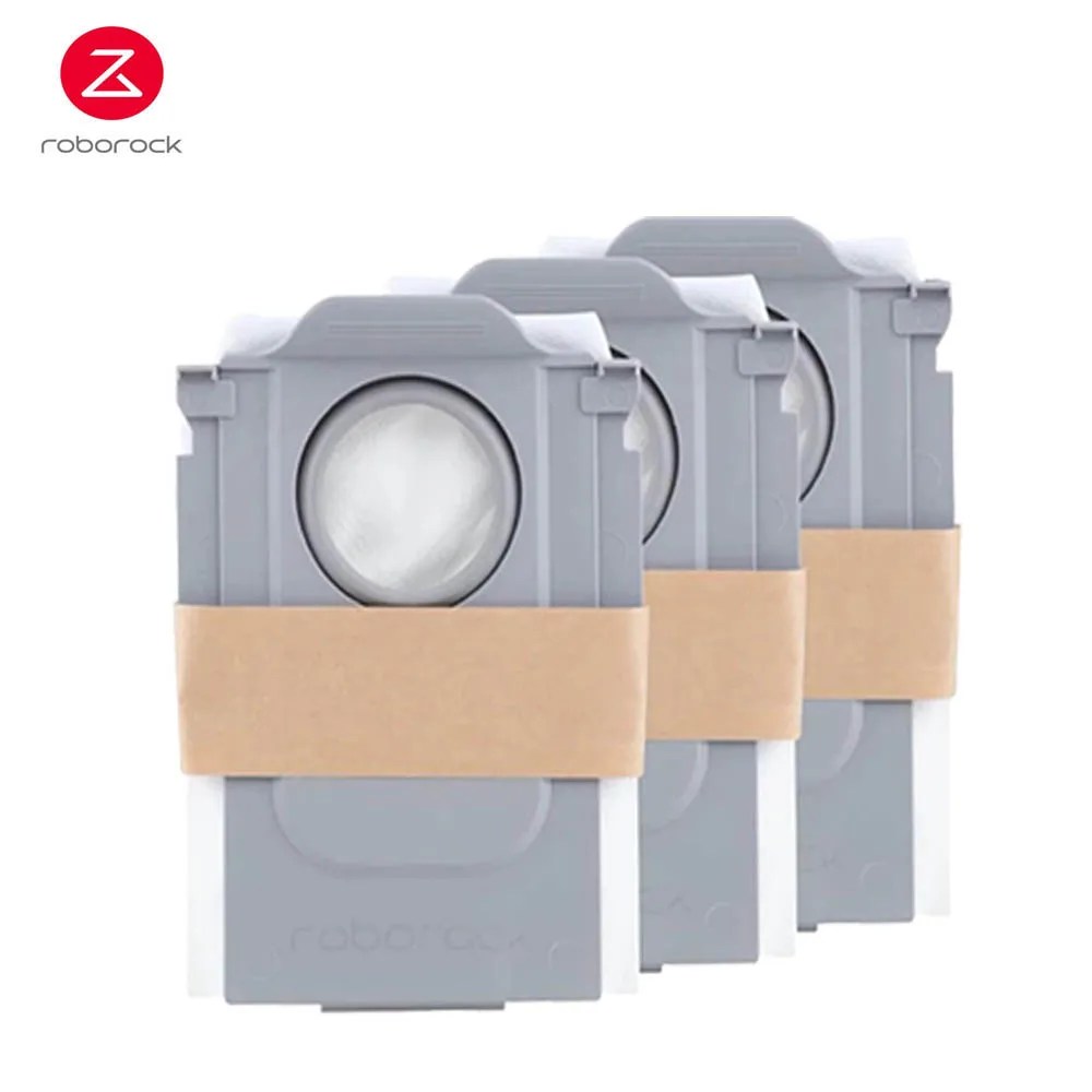Original Roborock S8 Maxv Ultra/Qrevo Curv/Qrevo Series/Saros 10R/Saros 10 Dust Bags Accessories Vacuum Disposable Dustbag