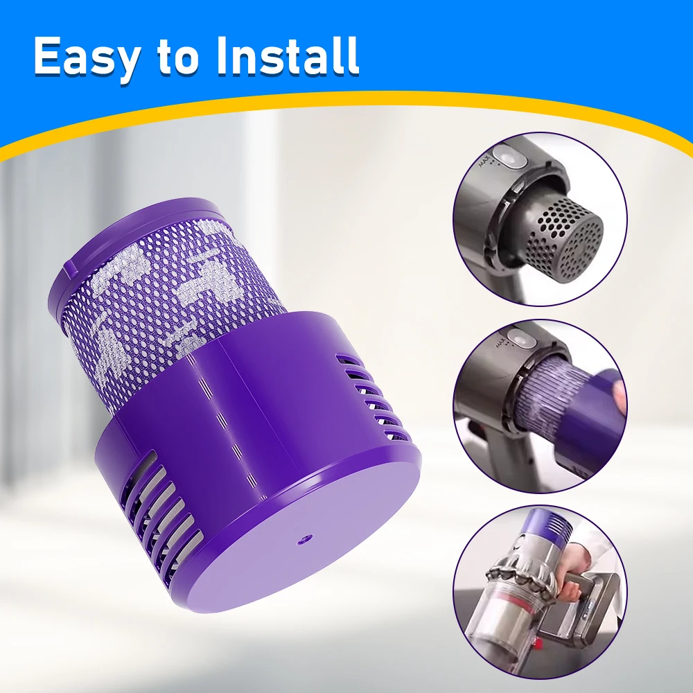HEPA Filter For Dyson V10 SV12 Robot Vaccum Cleaner Washable Filter Replacement Accessories Home Cleaning Reusable Spare Parts