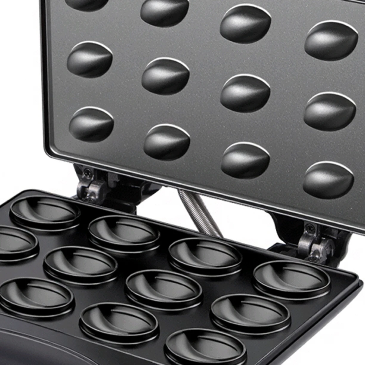 Electric 12-Hole Walnut Cake Waffle Maker with Nuts Kitchen Biscuit Maker for Baking Business - Non-Stick Surface