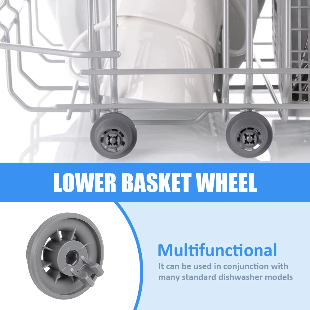 4PCS Dishwasher Basket Wheels For Bosch For Neff For Siemens Dishwasher Lower Bottom Rollers Dishwasher Wheels Spare Parts