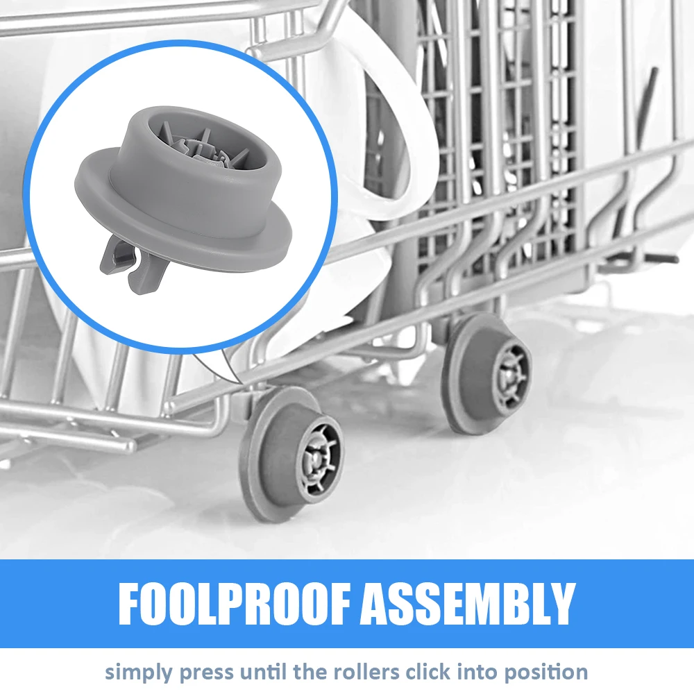 4PCS Dishwasher Basket Wheels For Bosch For Neff For Siemens Dishwasher Lower Bottom Rollers Dishwasher Wheels Spare Parts