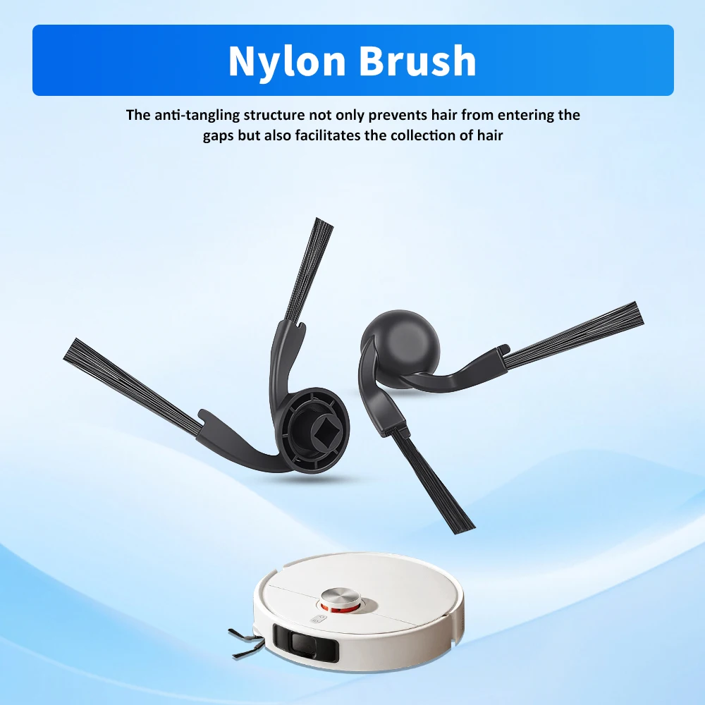 Mop Cloth Dust Bags Fit For Xiaomi 5 Pro/OV21CN Robot Vacuum Hepa Filter Side Brush Main Brush Dust Bag Filters Replacement Part