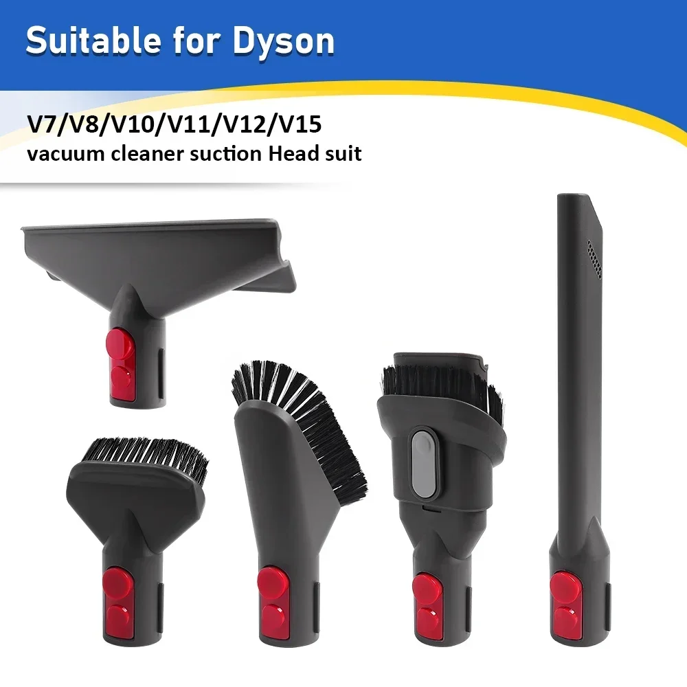 For Dyson V7 V8 V10 V11 V15 Vacuum Cleaner Flat Suction Nozzle Head Extension Tube Suction Head Suit Accessories Spare Parts