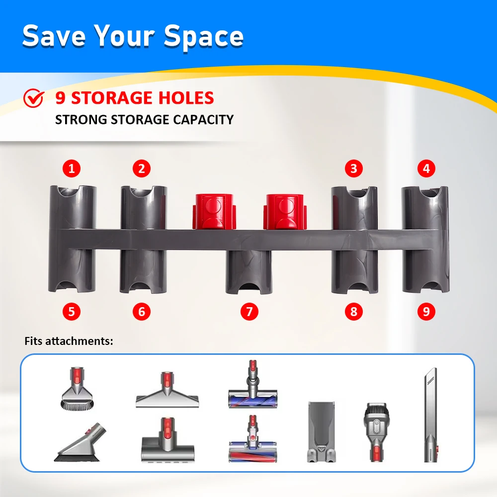 For Dyson V7 V8 V10 V11 V15 Vacuum Cleaner Flat Suction Nozzle Head Extension Tube Suction Head Suit Accessories Spare Parts
