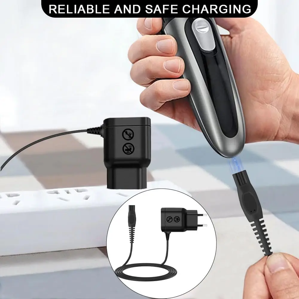 KVIFO 15V Wall EU Power Razor Adapter Shaver Charger For PHILIPS Norelco HQ8505 HQ8500 HQ560 HQ586 HQ568 HQ7740 HQ7141 HQ7142