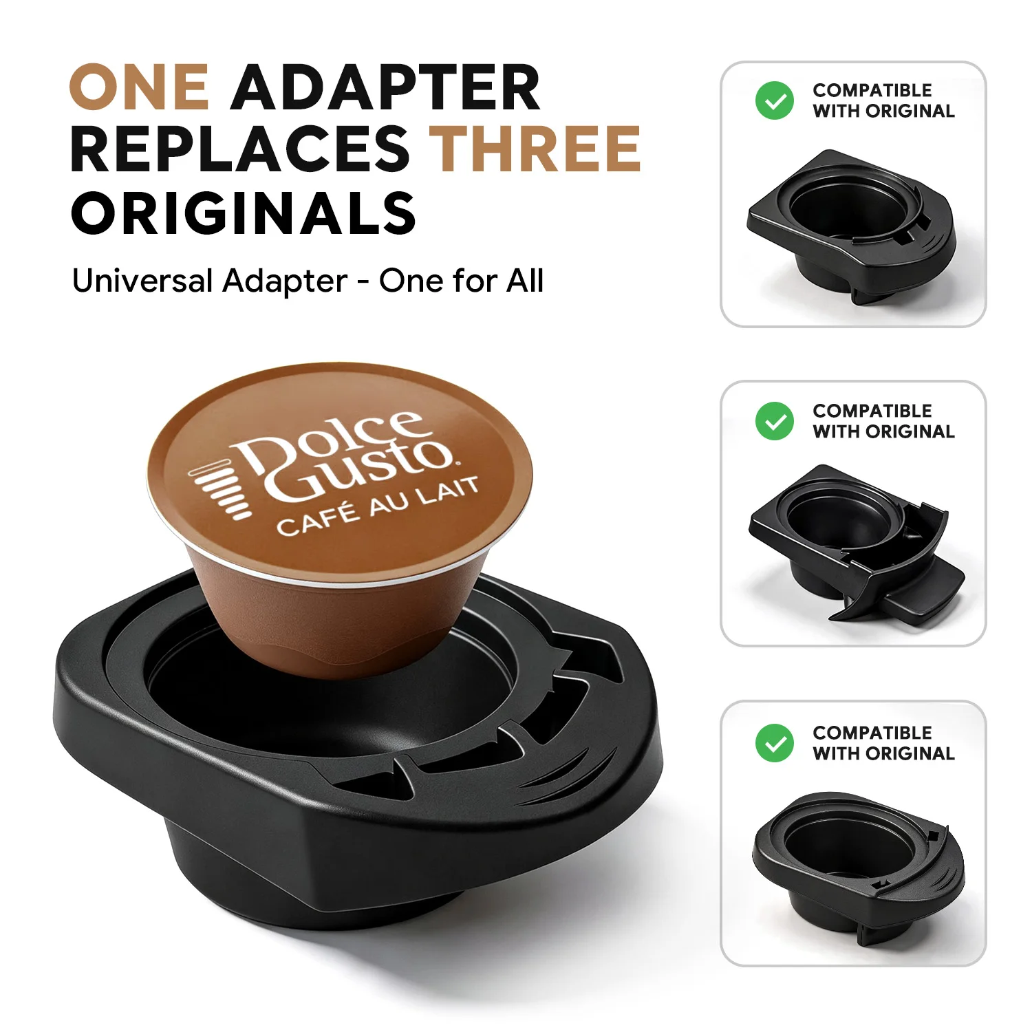 Reusable Dolce Gusto Adapter for Coffee Capsule