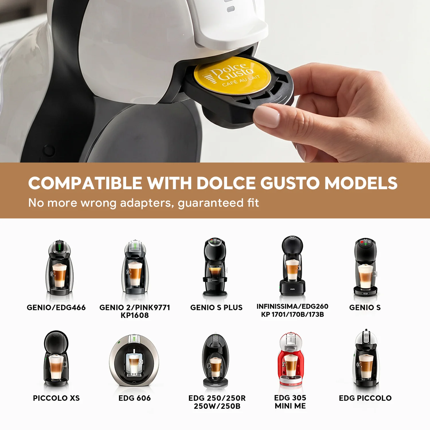 Reusable Dolce Gusto Adapter for Coffee Capsule