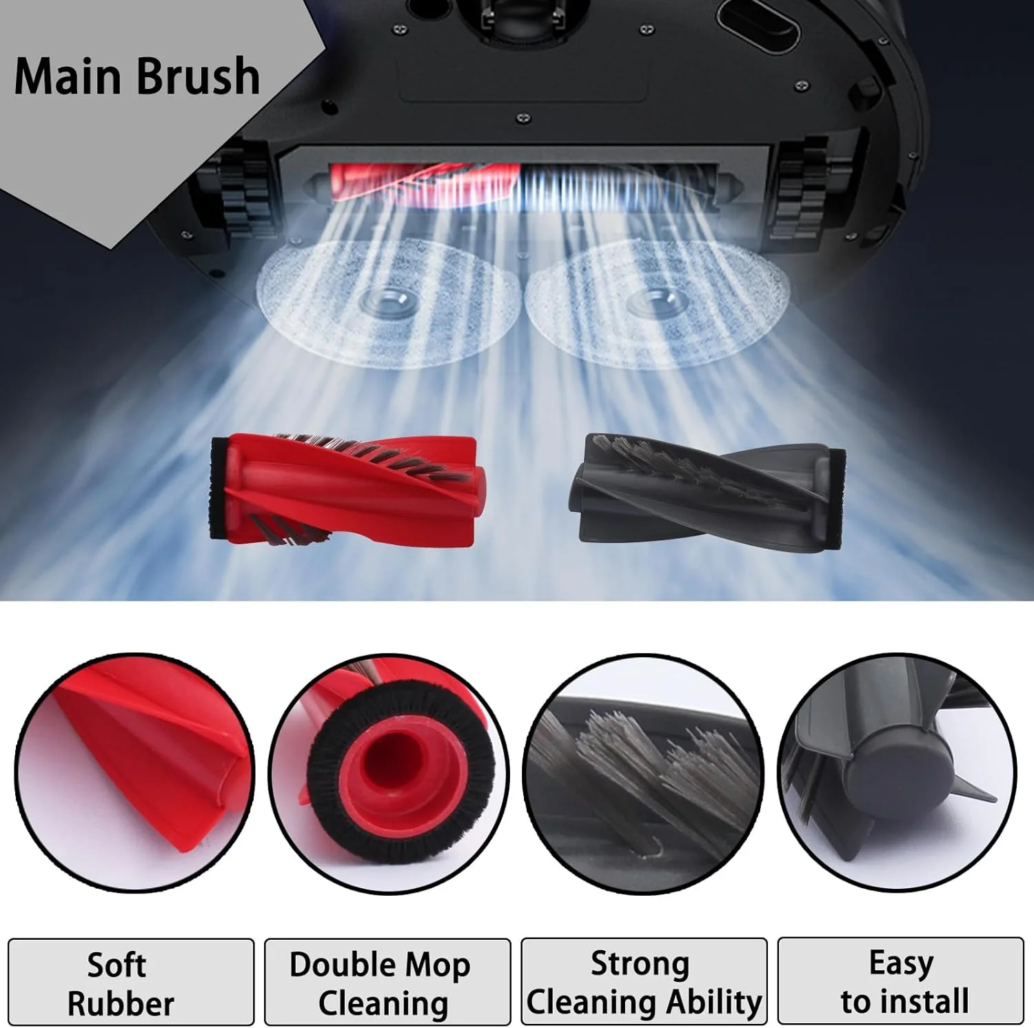 Roborock Saros 20 Robot Vacuum Cleaner Accessories Main Side Brush Mop Cloth Hepa Filter Dust Bag Replacement Spare Parts