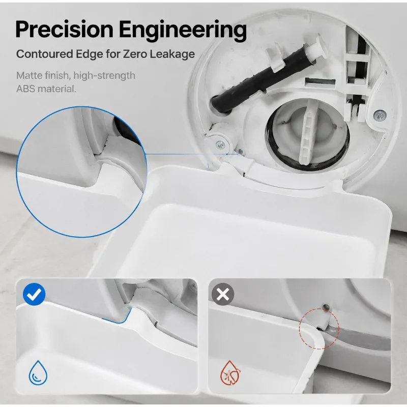 Washing Machine Drain Pan Easy Install Leak Proof Water Collection Tray Durable Floor Spill Protector Tool for Laundry Room