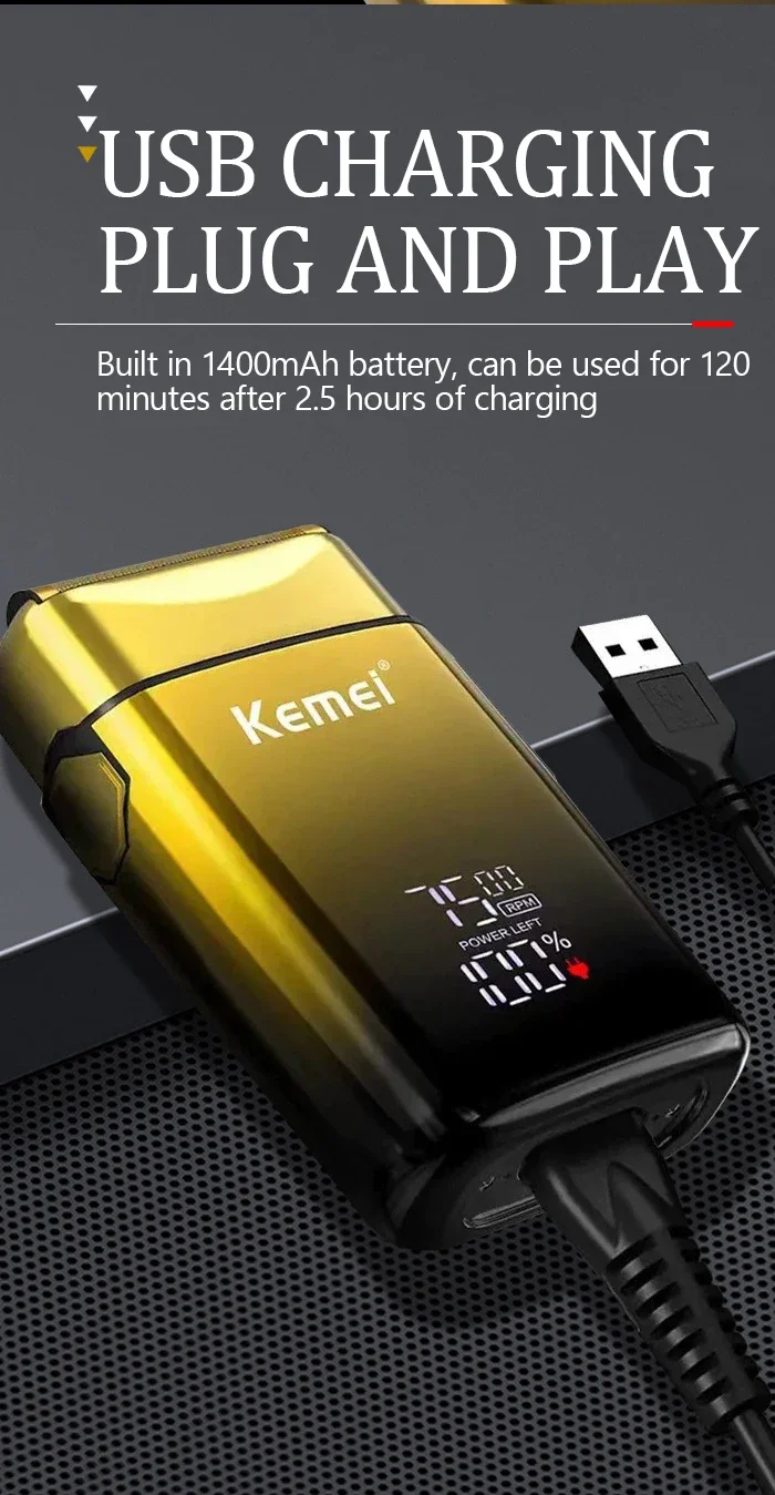 Kemei Hair Clipper Km-2299 Km-1256 Km-TX10 Men's Electric Hair Trimmer Machine Professional Hair Cutting Machine Clippers