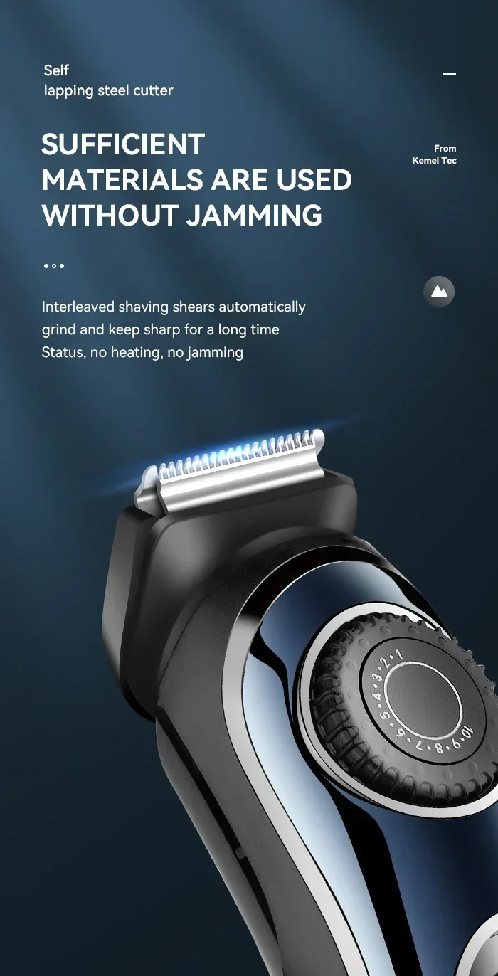 Kemei Hair Clipper Km-2299 Km-1256 Km-TX10 Men's Electric Hair Trimmer Machine Professional Hair Cutting Machine Clippers