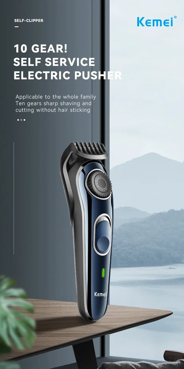 Kemei Hair Clipper Km-2299 Km-1256 Km-TX10 Men's Electric Hair Trimmer Machine Professional Hair Cutting Machine Clippers
