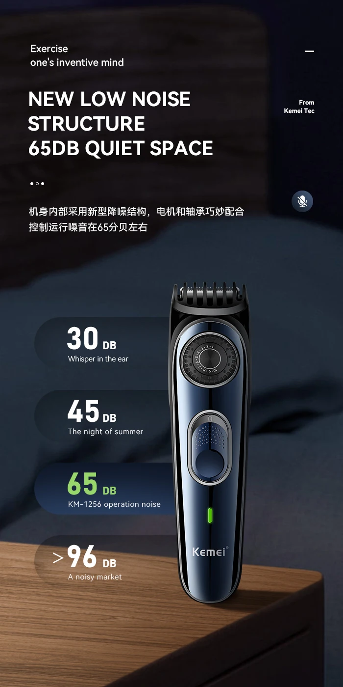 Kemei Hair Clipper Km-2299 Km-1256 Km-TX10 Men's Electric Hair Trimmer Machine Professional Hair Cutting Machine Clippers