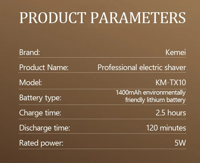 Kemei Hair Clipper Km-2299 Km-1256 Km-TX10 Men's Electric Hair Trimmer Machine Professional Hair Cutting Machine Clippers