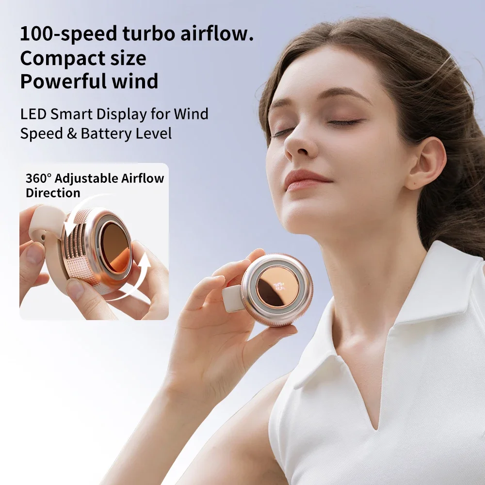 Innovative Turbo Blade Desk & Clip-On Fan: Powerful Airflow, Ultra-Quiet & Low Energy | 2000mAh Compact Battery for All-Day Use