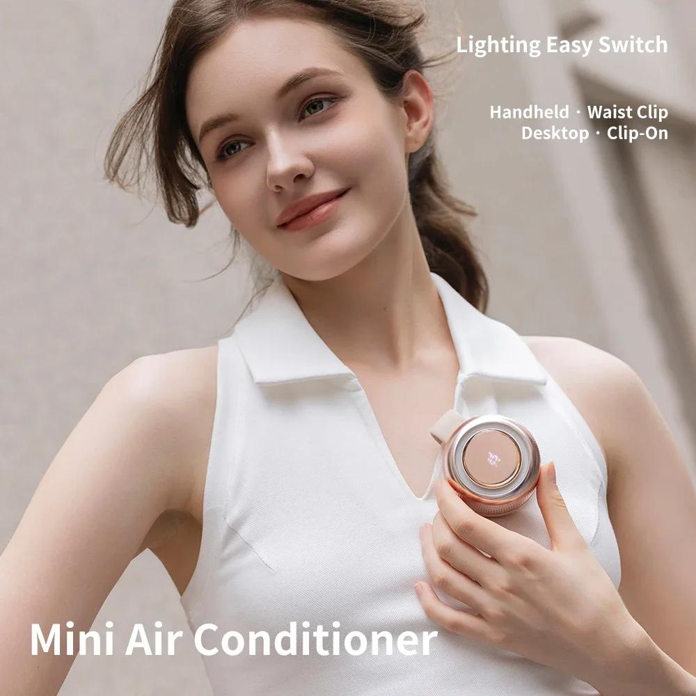 Innovative Turbo Blade Desk & Clip-On Fan: Powerful Airflow, Ultra-Quiet & Low Energy | 2000mAh Compact Battery for All-Day Use