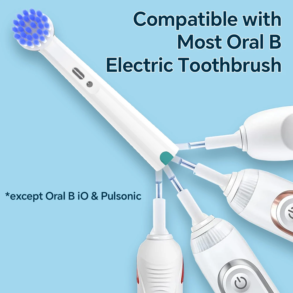 Extra Soft Replacement Brush Heads Compatible with Oral B Electric Toothbrush, Rotating Toothbrush Head for Pro 1000/100