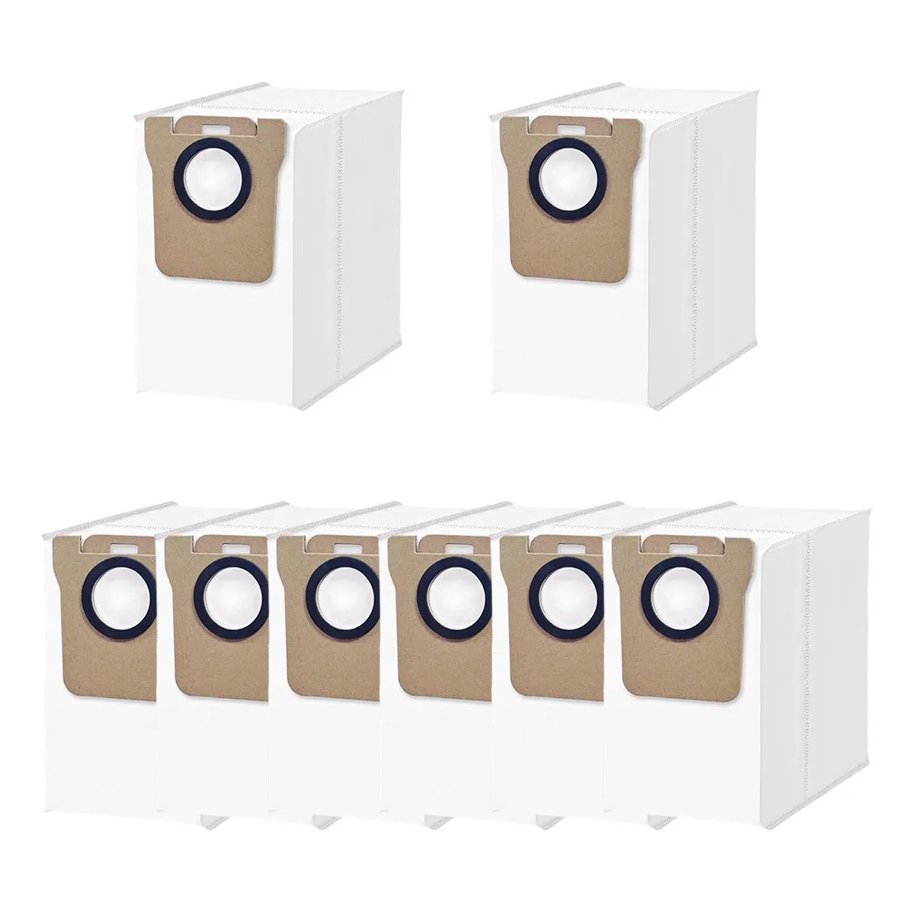 8-Pack Dust Bags For Xiaomi Robot Vacuum H40 OV51 3.5L Auto-Empty Station Replacement Parts With Meltblown Filter