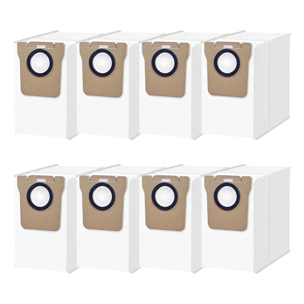 8-Pack Dust Bags For Xiaomi Robot Vacuum H40 OV51 3.5L Auto-Empty Station Replacement Parts With Meltblown Filter