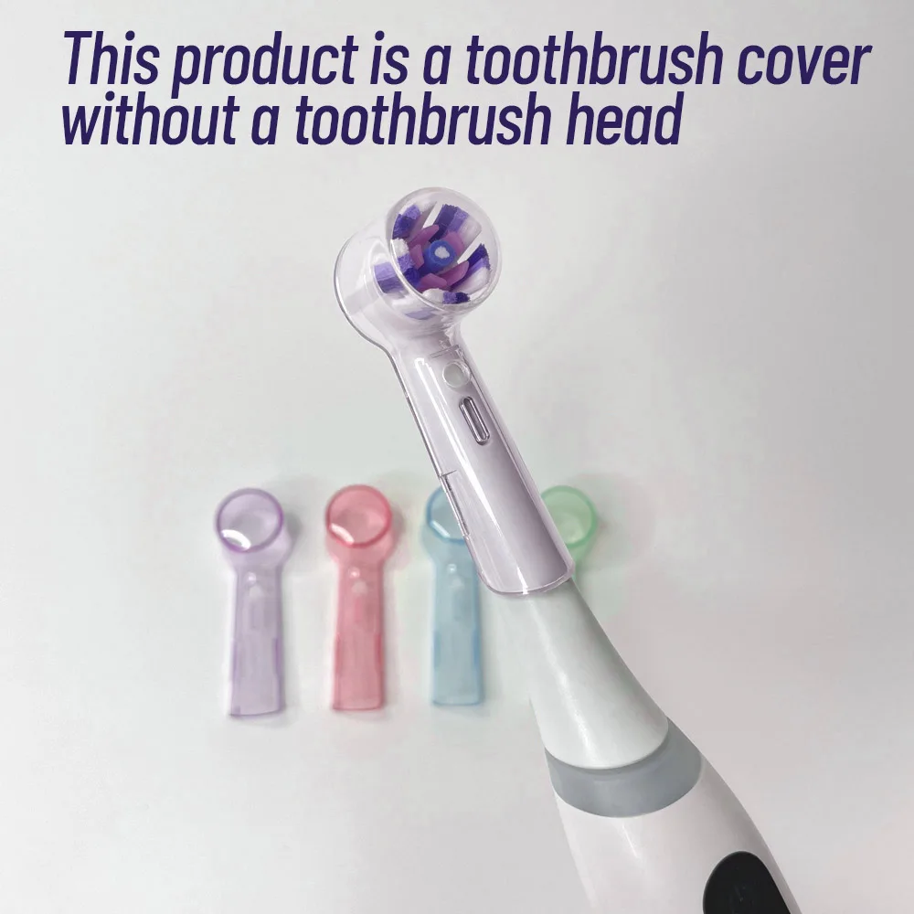 Toothbrush Head Dust Cover Suitable for OralB Replacement Brush Head and IO Series Electric Toothbrush Head Protector 4/8/12 PCS