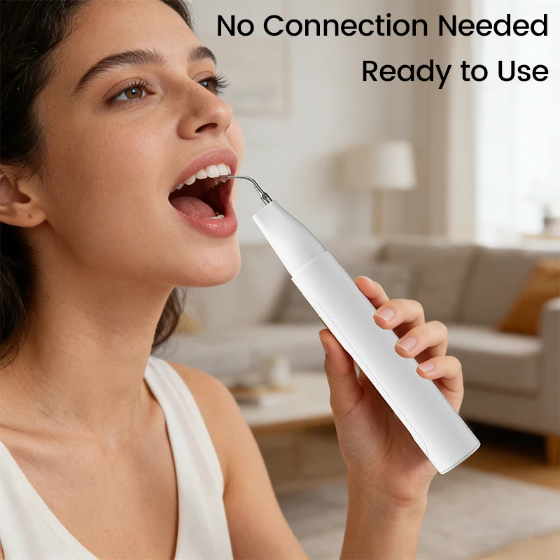 5-Mode Hand-held Ultrasonic Tooth Scaler, Remove Tartar & Calculus, Clean Teeth Stains, Protect Gums