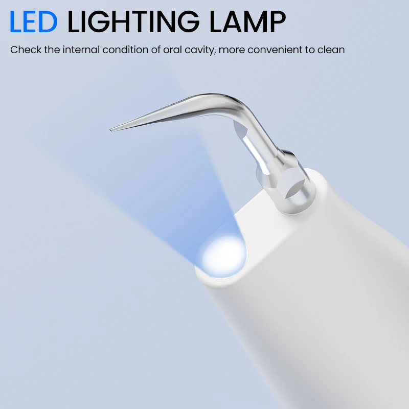 5-Mode Hand-held Ultrasonic Tooth Scaler, Remove Tartar & Calculus, Clean Teeth Stains, Protect Gums