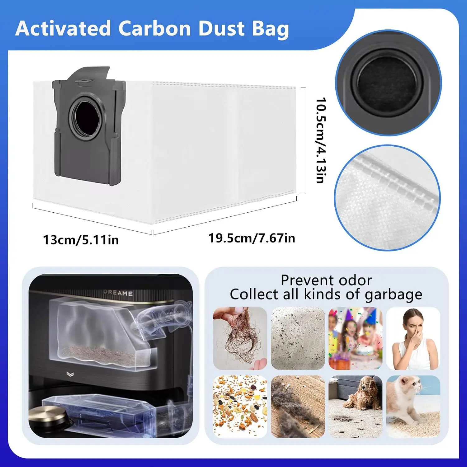 Dreame L10s Ultra Gen3 Robot Vacuum Cleaner Accessories Main Side Brush Mop Cloth Hepa Filter Dust Bag Spare Parts