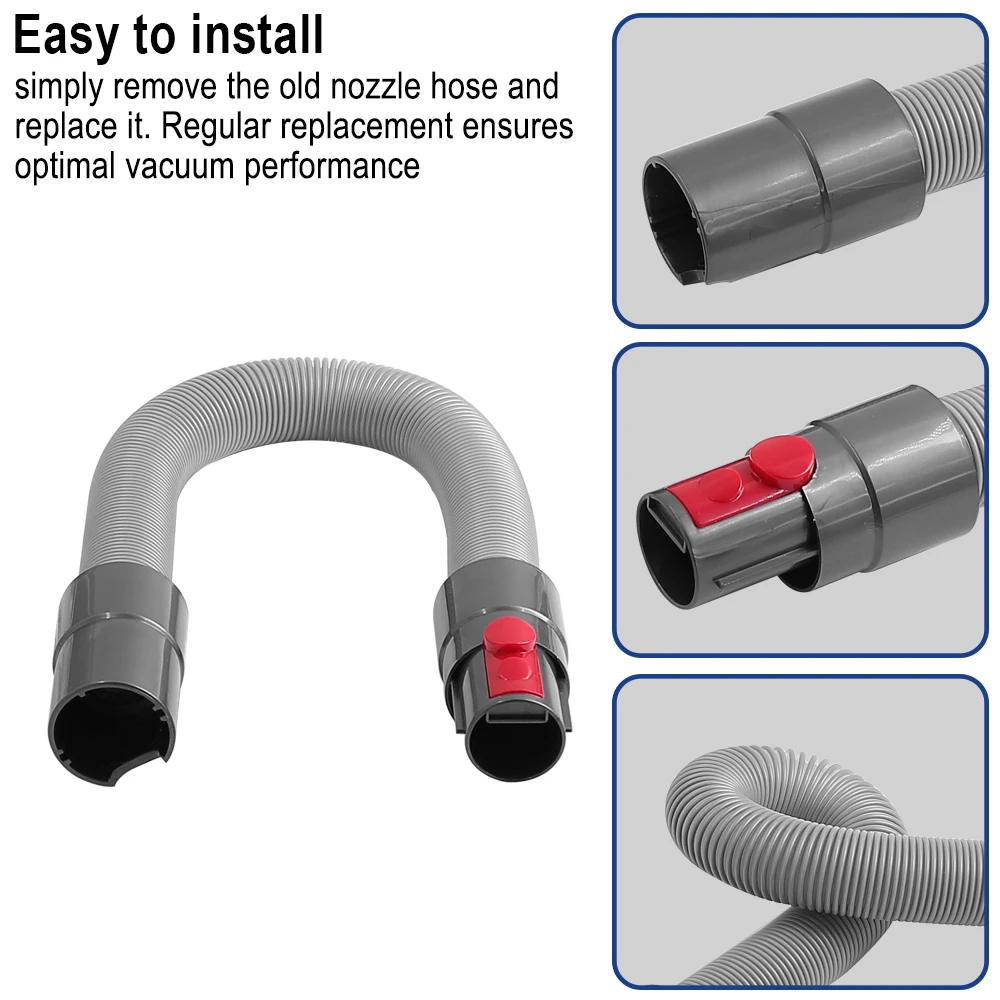 Traceless Soft Brush Head For Dyson V7 V8 V10 V11 V12 V15 Flexible Extension Hose Cordless Vacuum Scratch-free Dusting Brush