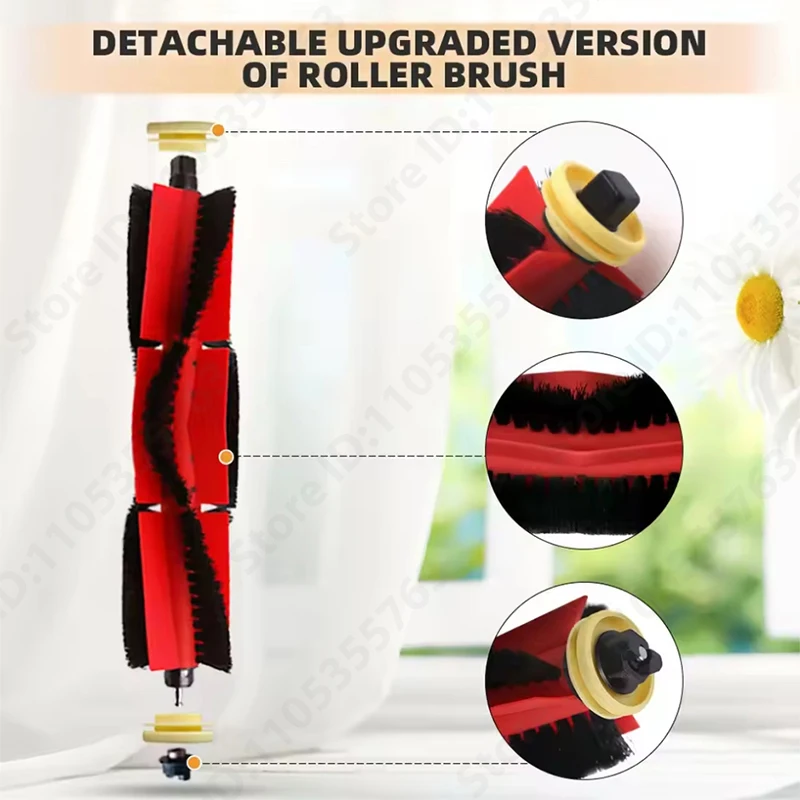 For Roborock S5, S5 Max, S6 MaxV, S6 Pure, E4, E5, S51, S52, S55 Robot Vacuum Spare Parts Main Side Brush Hepa Filter Mop Cloth